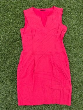 Theory Hot Pink Sleeveless Sheath Dress